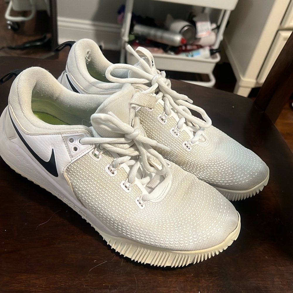 Nike white volleyball shoes
